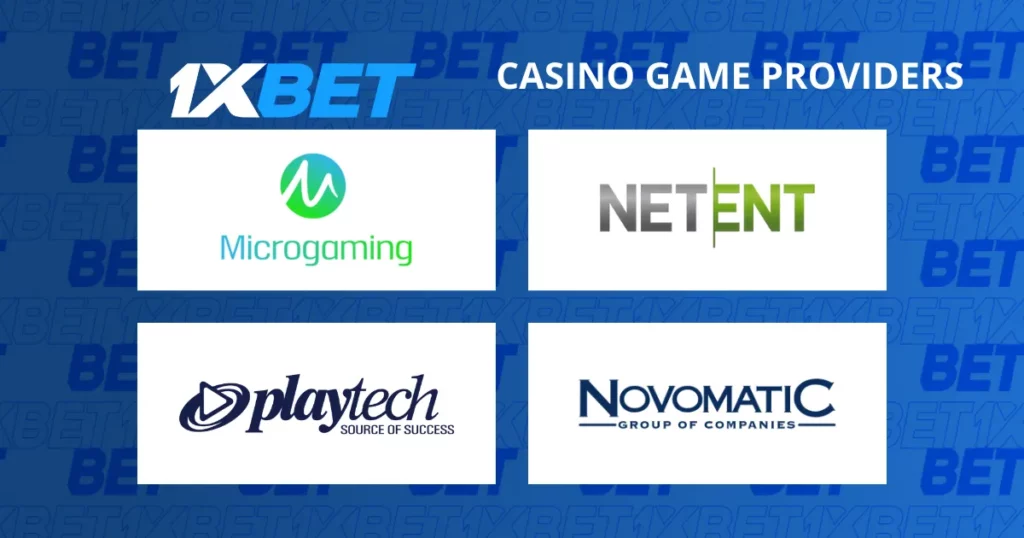 1xBet casino game providers